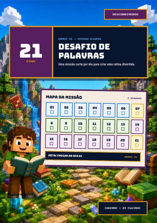 Capa do Caderno Desafio de Palavras